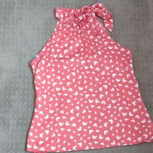 Women's Pink Butterfly Top